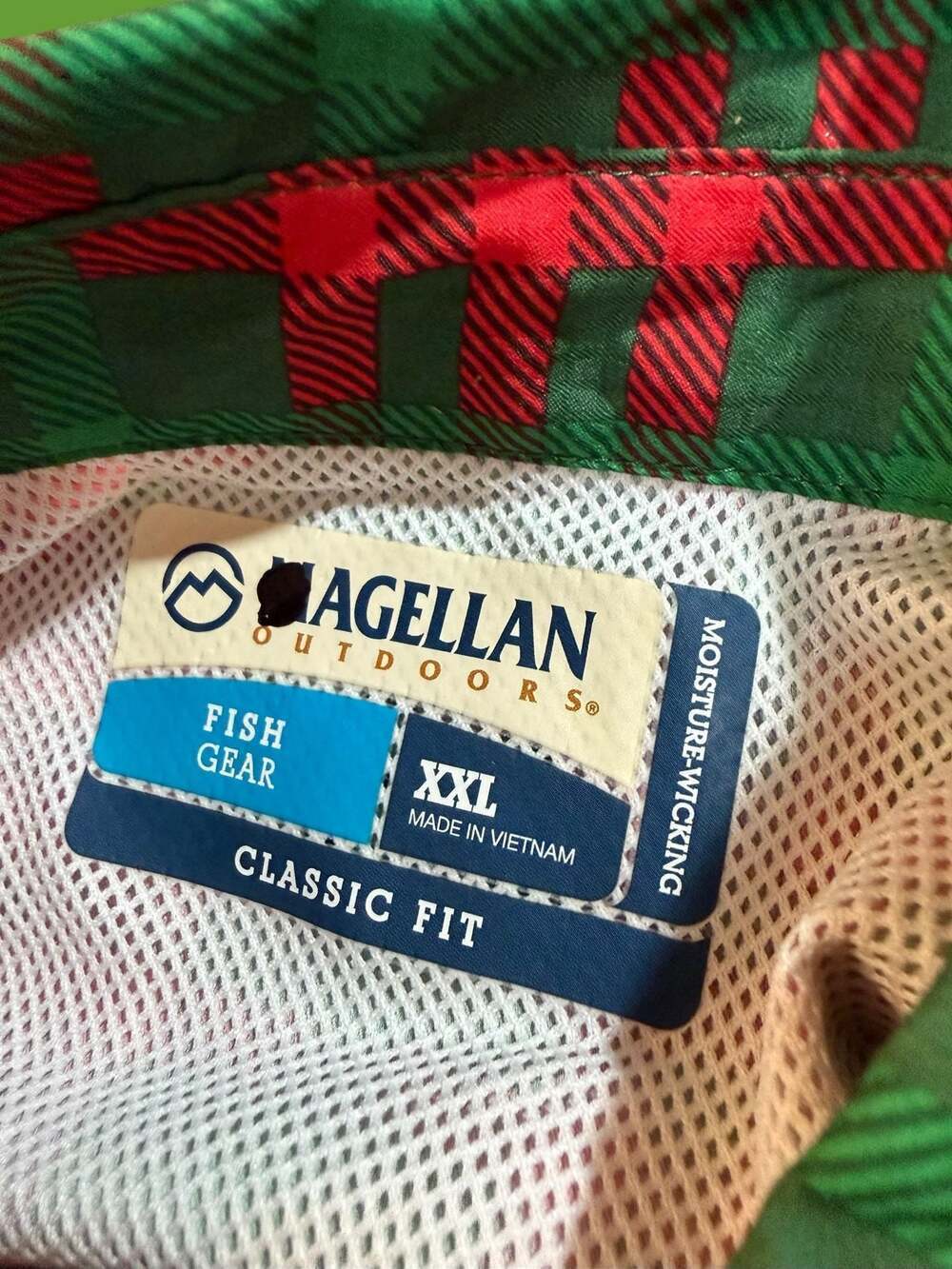 Magellan Outdoors Women's Fish Gear Plaid Christmas Animal Print Shirt Dress XXL - Picture 3 of 11